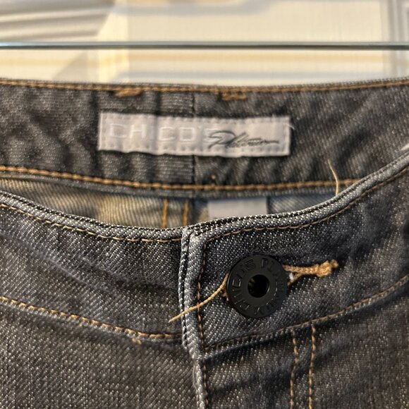 Chicos Platinum Grey Jeans, Size 3 (16-ish) - Picture 3 of 5